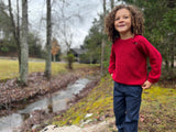 Me & Henry Roan Sweater - Red, Me & Henry, Boys Clothing, cf-size-2-3y, cf-size-3-4y, cf-size-4-5y, cf-size-5-6y, cf-size-6-7y, cf-size-7-8y, cf-size-8-9y, cf-type-sweater, cf-vendor-me-&-hen