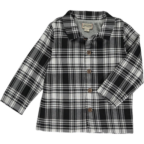 Me & Henry Lumberjacket - Black / White Plaid, Me & Henry, Black & White Plaid, Button Down Shirt, cf-size-2-3y, cf-size-3-4y, cf-size-4-5y, cf-size-5-6y, cf-size-6-7y, cf-size-7-8y, cf-size-