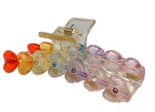Bari Lynn Swarovski Crystal Embellished Heart Claw Clip - Rainbow, Bari Lynn, Bari Lynn, Bari Lynn Claw Clip, Bari Lynn Hair Clip, cf-type-hair-clip, cf-vendor-bari-lynn, Claw Clip, Hair Clip