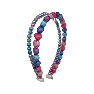 Bari Lynn Heart & Pearl Double Band Headband - Pastel, Bari Lynn, Bari Lynn, Bari Lynn Headband, Bari Lynn Headbands, Bari Lynn Neon, cf-type-headband, cf-vendor-bari-lynn, Double Headband, H