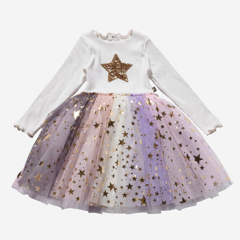 Petite Hailey Multi Cut Star Tutu Dress - White, Petite Hailey, Birthday Girl, Birthday Girl Outfit, cf-size-12-months, cf-size-18-months, cf-size-4, cf-size-5, cf-size-6, cf-type-dresses, cf