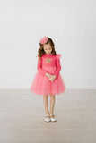 Petite Hailey Frill LS Tutu Dress - Magenta, Petite Hailey, Birthday Girl, Birthday Girl Outfit, cf-size-10, cf-size-2, cf-size-3, cf-size-4, cf-size-5, cf-size-6, cf-size-8, cf-type-dresses,