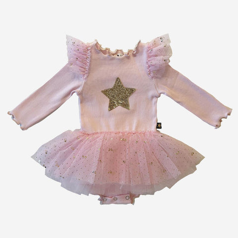 Petite Hailey Frill LS Baby Tutu - Pink, Petite Hailey, Baby Tutu, Birthday Girl, Birthday Girl Outfit, cf-size-12-months, cf-size-18-months, cf-size-6-months, cf-type-dresses, cf-vendor-peti