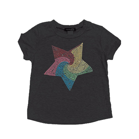 Sparkle by Stoopher Pinwheel Star Burnout A-Line Tee