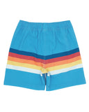 Feather 4 Arrow Vintage Stripe Volley Trunk - Blue Grotto