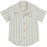 Me & Henry Newport Woven Shirt - Cream & Beige Stripe