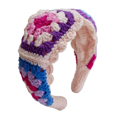 Bari Lynn Multi Flower Crochet Headband - Pink, Bari Lynn, Bari Lynn, Bari Lynn Headband, Bari Lynn Headbands, cf-type-headbands, cf-vendor-bari-lynn, Crochet, Crochet Flower Headband, Headba