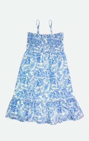 Appaman Madison Dress - Blue Palms