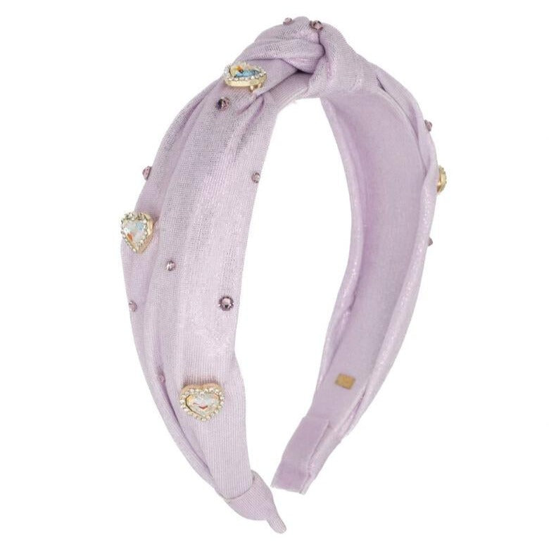Bari Lynn Knot Headband Cotton Heart Charms main image 0