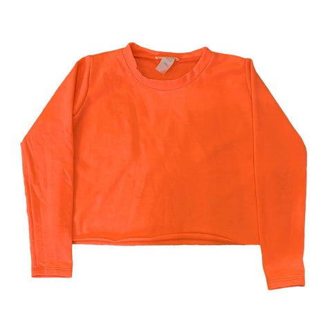 Tweenstyle by Stoopher Neon Coral Fleece L/S Boxy Tee