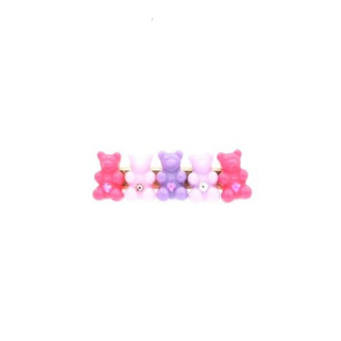 Bari Lynn Gummy Bear Hair Clip - Pink / Purple
