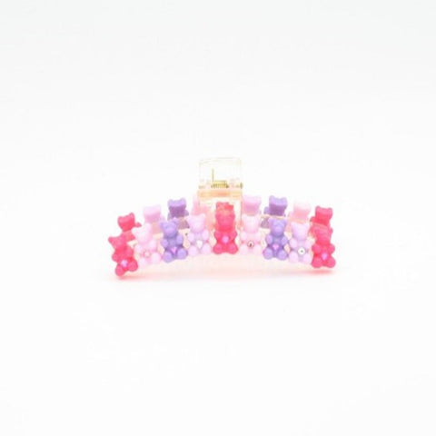 Bari Lynn Crystalized Gummy Bear Claw Clip - Pink / Purple
