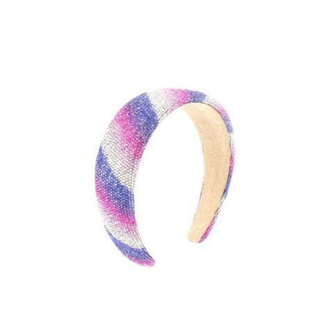 Bari Lynn Fully Crystalized Ombre Headband - Pink / Lavender