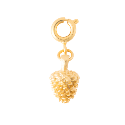The Crowns Bespoke Jewelry Charm - Gold Pinecone