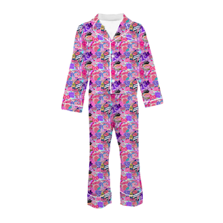 Tweenstyle Satin Long Sleeve Loungewear Set - Lover