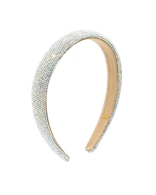 Bari Lynn Fully Crystalized Thin Headband - Aurora Borealis