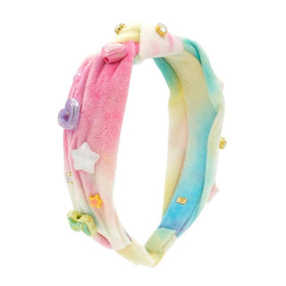 Bari Lynn Jewels and Charm Soft Plush Knot Headband
