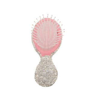 Bari Lynn Small Crystallized Hair Brush - Clear