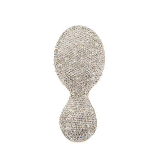 Bari Lynn Small Crystallized Hair Brush - Clear