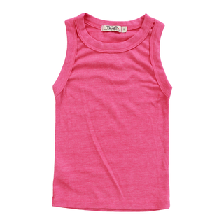 T2Love, T2Love Fitted Crew Neck Tank - Hot Pink - Basically Bows & Bowties