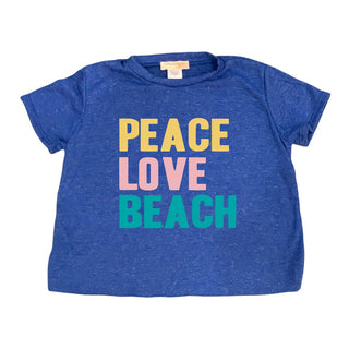 Tweenstyle by Stoopher Peace Love Beach Boxy Tee