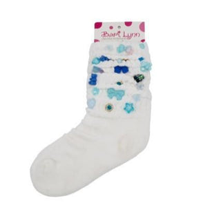 Bari Lynn Charmed Socks - Blue