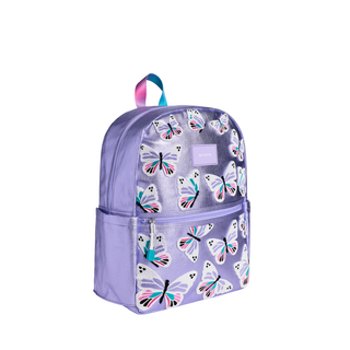 State Bags Kane Backpack - 3D Butterfly Purple backpack with butterfly pattern on a white background