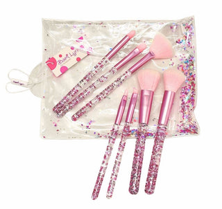 Bari Lynn, Bari Lynn Confetti Handle 7pc Makeup Brush Set - Basically Bows & Bowties