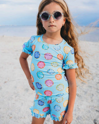Lev Baby Jenna pajama short set for babies, featuring soft fabric and playful design perfect for bedtime comfort.