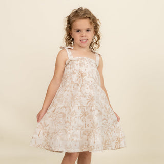 Makemake Organics Tiered Dress - Wild Tropics