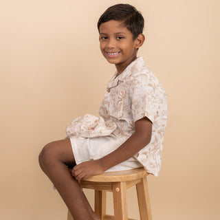 Makemake Organics Shirt & Shorts Set - Wild Tropics