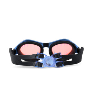Deep Cover Bling2o Covert Chomp Shark Swim Goggles
Swimming goggles with pink lenses and black frames on a white background