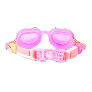 Bling2o Daisies At Dawn Heart Swim Goggles
Pink swim goggles with a colorful strap on a white background
