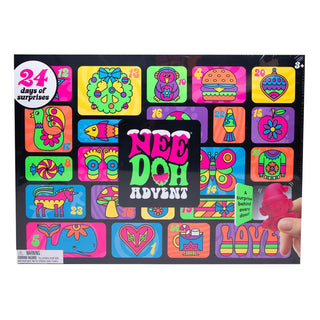 Nee Doh Squishmas 2025 Advent Calendar
Nee Doh Advent calendar with colorful designs on a white background