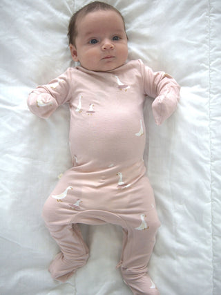Gunamuna Convertible Romper Footie - Tutu Goose