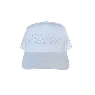 Strong As A Mother® Canvas Hat - White
White cap with 'Mother' embroidery on a light gray background