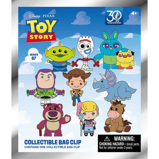 Toy Story Collectible Bag Clip
Toy Story collectible bag clip packaging with characters on a blue sky background