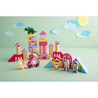 Mud Pie Princess Block Party 50pc Block Set, Mud Pie, Block Set, Blocks, Mud Pie, Mud Pie Toys, Princess, Princess Blocks, Princesses, Puzzles, Toy, Toys, Wooden Blocks, Wooden Toy, Toys - Ba