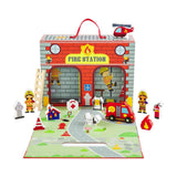 Mud Pie Fire House Wood Toy Set, Mud Pie, cf-type-toys, cf-vendor-mud-pie, Classic Wooden Toy, Fire House, Firefighter, Mud Pie, Mud Pie Toys, Toy, Toys, Wood Toy Set, Wooden Toy, Wooden Toys