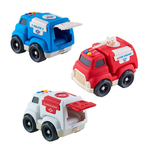 Mud Pie Emergency Vehicle Toy, Mud Pie, Ambulance, Car, cf-type-toy, cf-vendor-mud-pie, Emergency Vehichle, Fire Truck, Plastic Car, Police, Toy, Toys, Vehicle, Toy - Basically Bows & Bowties