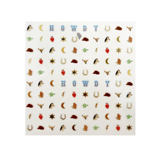 Jollity & Co Yeehaw Nail Stickers
Collection of small jewelry pieces on a white background