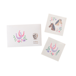 Jollity & Co Pony Tales Temporary Tattoos
Set of temporary tattoos with horse designs on white cards.