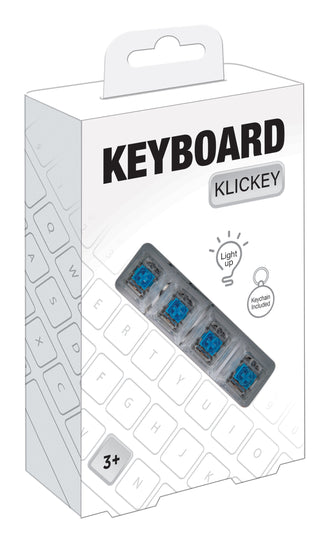 Colorful Klickey toy keyboard by Master Toys with buttons and playful design, perfect for children's learning and play.