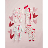 Mud Pie, Mud Pie Pink XO Valentine's Day Sleeper & Headband Set - Basically Bows & Bowties