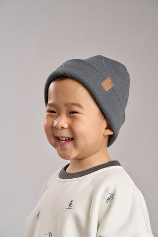 Little Bipsy Collection, Little Bipsy Knit Beanie - Smoke - Basically Bows & Bowties