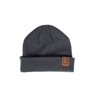 Little Bipsy Knit Beanie - Smoke