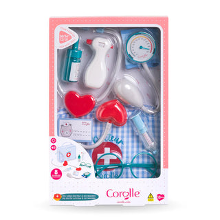 Corolle Doctor Set for 12" & 14" Doll
Toy medical set in Corolle packaging on a white background