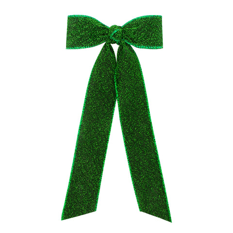 Wee Ones, Glimmer Sparkle Bow Tie Hair Bow on Clippie - Basically Bows & Bowties