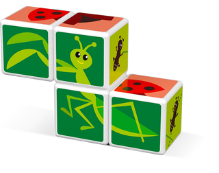 Geomag Magicube Insect Friends
Colorful children's blocks with insect illustrations on a white background