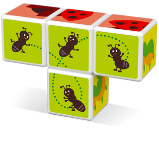 Geomag Magicube Insect Friends
Colorful children's puzzle blocks with ladybug and ant designs on a white background